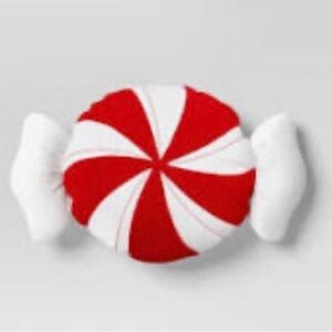 Wondershop Red and White Swirl Candy Pillow